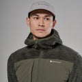 Moss Montane Men's Caldus XT 2.0 Hooded Fleece Jacket Model 4 MCXTHMOS