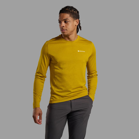Ginkgo Gold Montane Men's Dart Long Sleeve T-Shirt Front