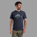 Eclipse Blue Montane Men's Dual Mountain T-Shirt Model Front