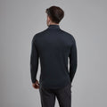 Black Montane Men's Dart Zip Neck T-Shirt Model Back