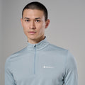 Frost Blue Montane Men's Dart Zip Neck T-Shirt Model 4 MDRZIFRO