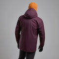 Dark Garnet Montane Men's Duality Insulated Waterproof Jacket Model Back