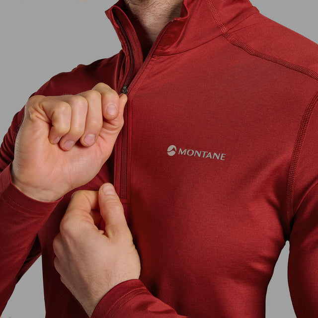 Montane Men's Dart XT Thermal Zip Neck Long Sleeved Top