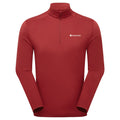 Dark Maple Montane Men's Dart XT Thermal Zip Neck Long Sleeved Top Front