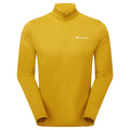 Ginkgo Gold Montane Men's Dart XT Thermal Zip Neck Long Sleeved Top Front
