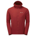 Acer Red Montane Men's Featherlite Hooded Windproof Jacket Front