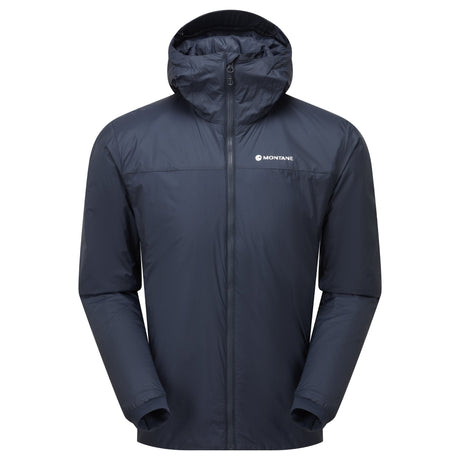 Eclipse Blue Montane Men's Fortes Lite Hooded Insulated Jacket Front