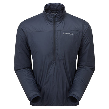 Eclipse Blue Montane Men's Fortes Nano Insulated Half-Zip Jacket Front MFONPECL