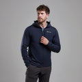 Eclipse Blue Montane Men's Fury XT Hooded Fleece Jacket Model Front