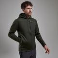 Oak Green Montane Men's Fury XT Hooded Fleece Jacket Model 5