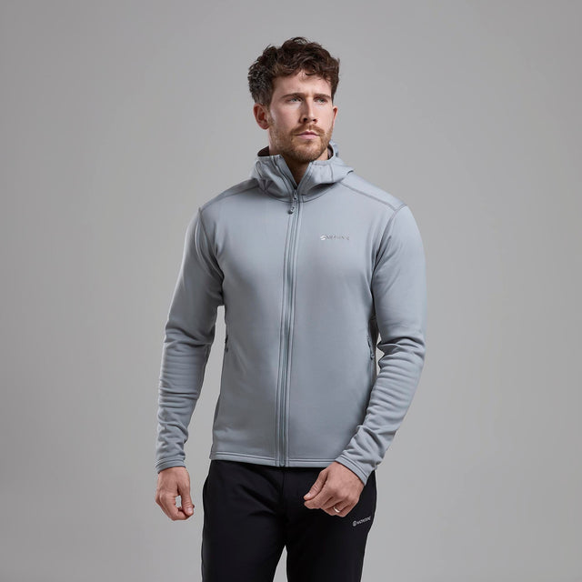 VESTE POLAIRE À CAPUCHE SVALA COLLECTION MERINO FLEECE COMFORT - GRIS CLAIR VESTE POLAIRE À CAPUCHE SVALA COLLECTION MERINO FLEECE COMFORT - GRIS CLAIR