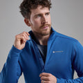 Neptune Blue Montane Men's Fury Lite Fleece Pull-On Model 4