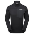 Black Montane Men's Fury XT Fleece Pull-On Front