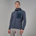 Dark Sky Montane Men's Khamsin Lite Hooded Softshell Jacket Model Front MKHLHDAS