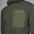 Moss Montane Men's Khamsin Lite Hooded Softshell Jacket Model 4 MKHLHMOS