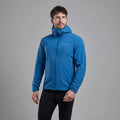 Electric Blue Montane Men's Minimus Lite Waterproof Jacket Model Front