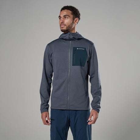 Dark Sky Montane Men's Protium CP Hooded Fleece Jacket Front MPCPHDAS