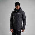 Midnight Grey Montane Men's Phase Waterproof Jacket Model Front