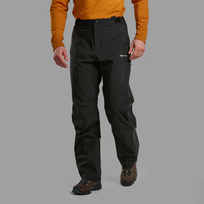 Black Montane Men's Phase Waterproof Pants Front