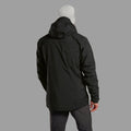 Black Montane Men's Phase Waterproof Jacket Model Back