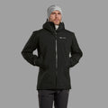 Black Montane Men's Phase Waterproof Jacket Model 3