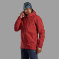 Dark Maple Montane Men's Phase Waterproof Jacket Model Front