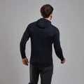 Black Montane Men's Protium Lite Hooded Fleece Jacket Model Back