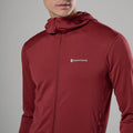 Dark Maple Montane Men's Protium Lite Hooded Fleece Jacket Model 4