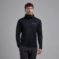 Black Montane Men's Protium Hooded Fleece Jacket Model Front