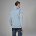 Frost Blue Montane Men's Protium Hooded Fleece Jacket Model Back MPRHOFRO