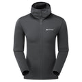 Midnight Grey Montane Men's Protium Hooded Fleece Jacket Front