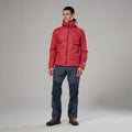 Hot Chilli Red Montane Men's Prism Hooded Insulated Jacket Model 3