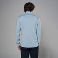 Frost Blue Montane Men's Protium Fleece Pull-On Jacket Model Back MPRPOFRO