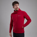 Acer Red Montane Men's Protium XT Hooded Fleece Jacket Model 4