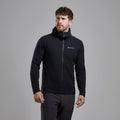 Black Montane Men's Protium XT Hooded Fleece Jacket Model Front