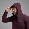 Dark Garnet Montane Men's Protium XT Hooded Fleece Jacket Model 3