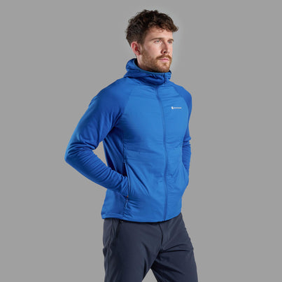 Neptune Blue Montane Men's Sirocco Lite Hooded Insulated Jacket Front