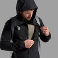 Black Montane Men's Tenacity Hooded Softshell Jacket Model 6