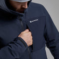 Eclipse Blue Montane Men's Tenacity XT Hooded Softshell Jacket Model 6