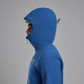 Neptune Blue Montane Men's Tenacity XT Hooded Softshell Jacket Model 4