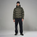 Moss Montane Men's Thaw Hooded Down Jacket Model 3 MTHAHMOS