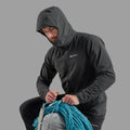 Midnight Grey Montane Men's Tenacity Nano Hooded Softshell Jacket Model 3