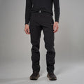 Black Montane Men's Tenacity XT Softshell Pants Model Front MTPARBLA