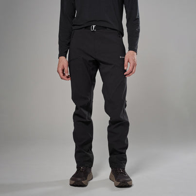 Black Montane Men's Tenacity XT Softshell Pants Front MTPARBLA