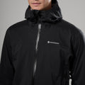 Black Montane Men's Vortic Waterproof Jacket Model 3