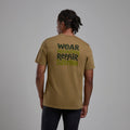 Olive Montane Men's Wear Repair T-Shirt Back