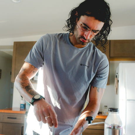 Pebble Blue Montane Men's Alhena Mountain 25 T-Shirt Front