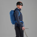 Neptune Blue Montane Valen 40+5L Backpack Model Front