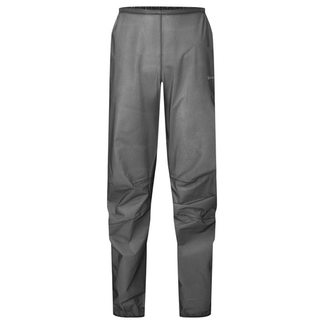 Midnight Grey Montane Minimus Nano Waterproof Pants Front UMINPMNG