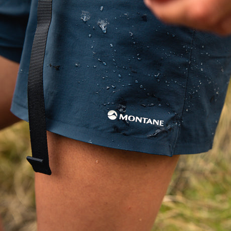 Eclipse Blue Montane Women's Volantis 4" Shorts Front
